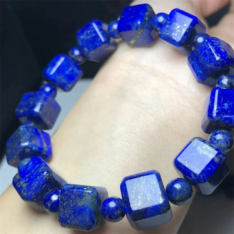 

Natural Lapis Lazuli Cube Bracelet Crystal Healing Crystal Stone Fashion Gemstone Women Jewelry Gift 1pcs