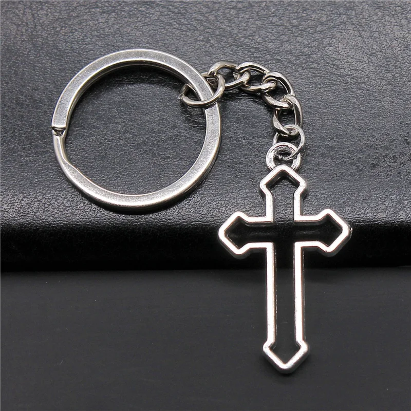 Hot Selling Popular Jewelry Zinc Alloy Pendant Keychain Cross Souvenir Retro Fashion Gift