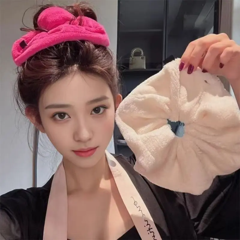 ยางรัดผมลําไส้ขนาดใหญ่จีบสองชั้นขนาดใหญ่พรีเมี่ยมเชือกผมยางรัดผ้าโพกศีรษะ