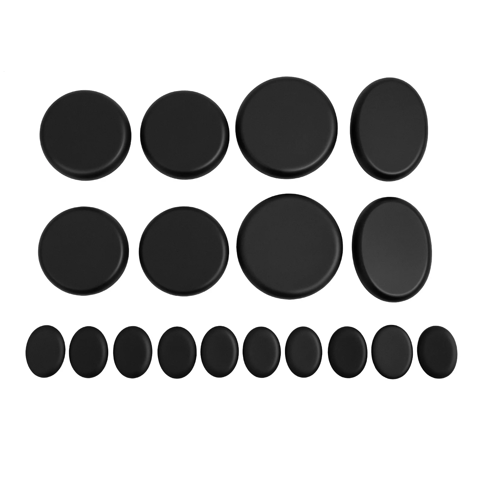 Kit de pedras vulcânicas de pedra de massagem quente portátil rock spa oleado saúde e fitness basalto lava kit de massagem de pedra quente 16 peças