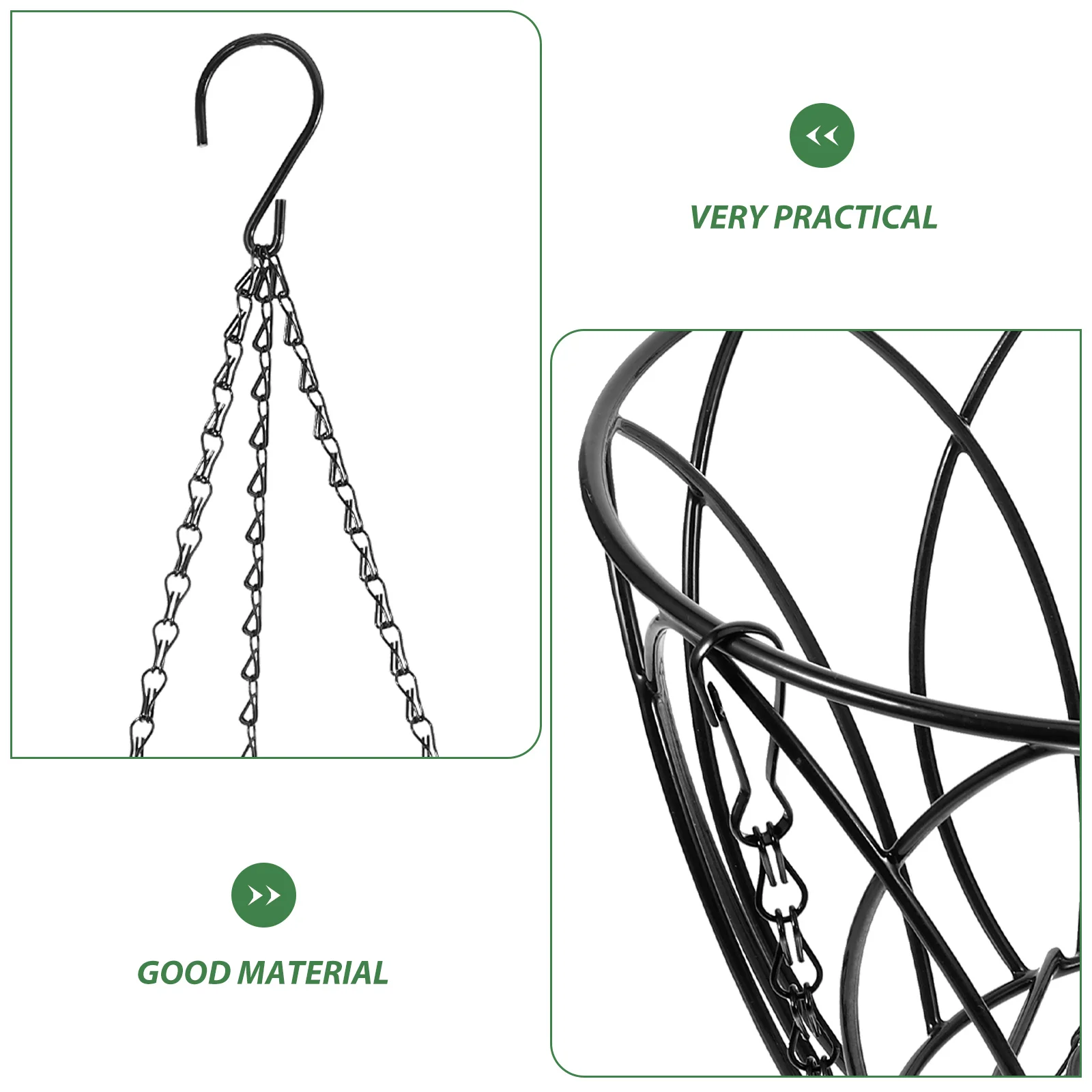 

Metal Flowerpot Hanger Balcony Hanging Planter Holder Outdoor Plant Stand Storage Rack For Succulents Spider Plants Gardening