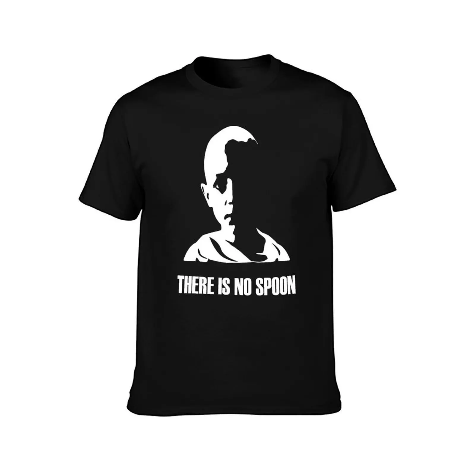 There is no spoon, matrix qoute, escape matrix T-Shirt Fashion Graphic Tee for Men T-Shirt