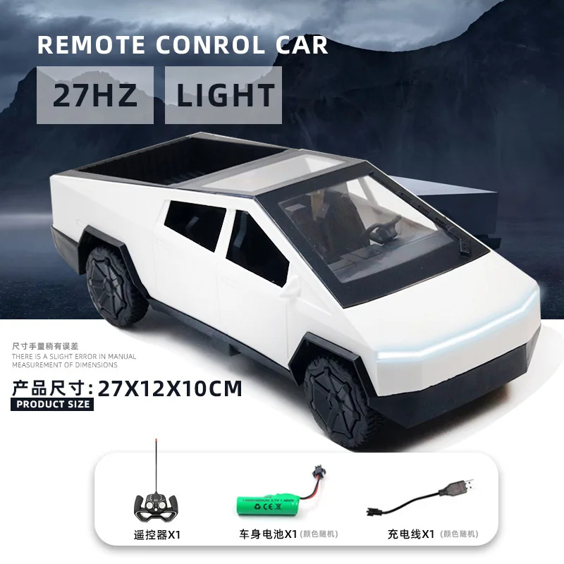 Nuevo coche de Control remoto con camioneta cibernética de simulación de Color metálico, coche de policía de autobús de juguete, nuevos regalos de cumpleaños para niños