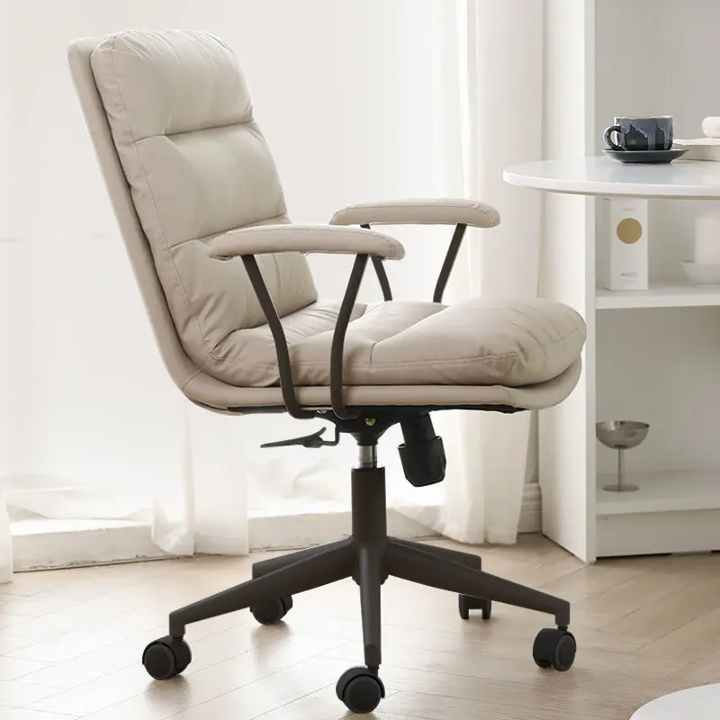 Office Computer Chair Home Dormitory Study Comfortable Sedentary Office Chair Nordic Ergonomic 360° Swivel Design Furniture