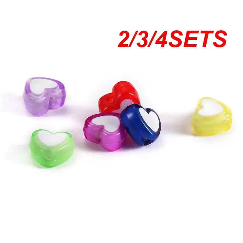 2/3/4SETS Loose Beads Brightly Colored Comfortable Decorations Middle Bead In Bracelet Trend All-match Durable Accessories