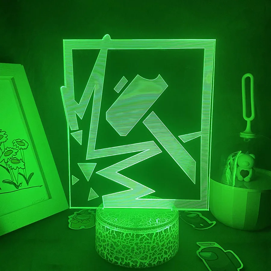 Lampu Malam LED RGB 3D LOGO Game Rainbow Six Sledge, Hadiah Keren untuk Teman, Dekorasi Meja Kamar Tidur, Lampu Neon Lava Berwarna-warni