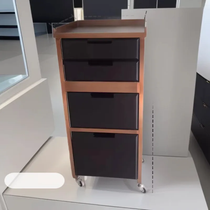 New barber shop tool cabinet beauty salon tool cart hair salon cabinet installation-free multi-functional shelf wholesale