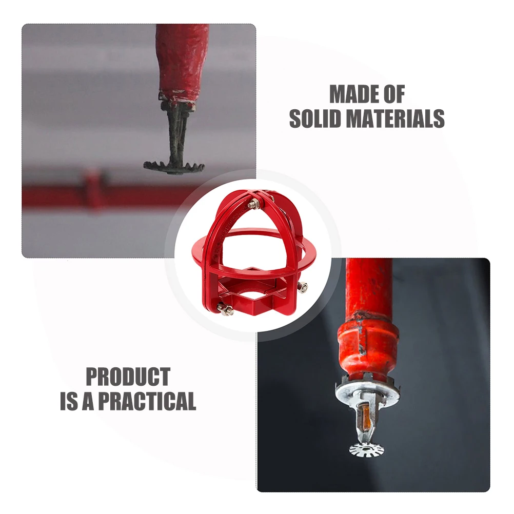 

4pcs Fire Sprinkler Cover Protective Cage Easy Installation Maintenance Smoke Safety Tool