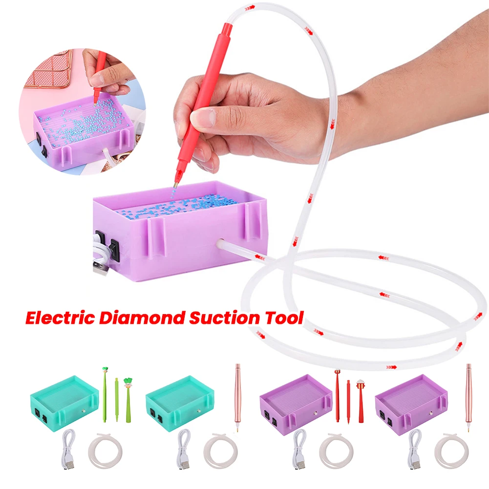 

Diamond Painting Pen Kit Portable Electric Diamond Painting Tool USB Powered Diamond Painting Suction Device Vacuum for Diamond