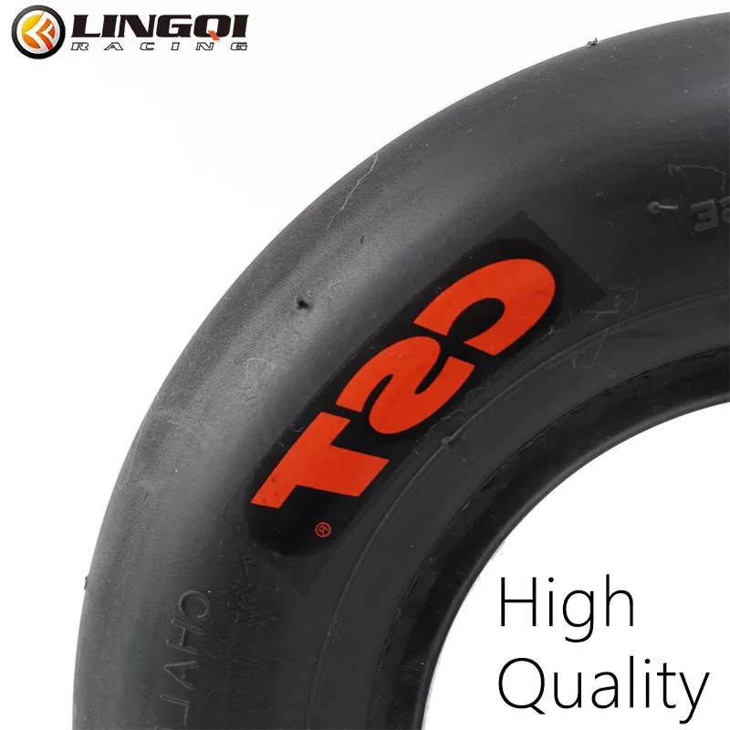 LINGQI RACING Front Wheel Go Kart Tubeless Tire 10x3.60-5 Inch Aluminum Vacuum Wheel Hub Rims For Karting ATV Buggy Accessories