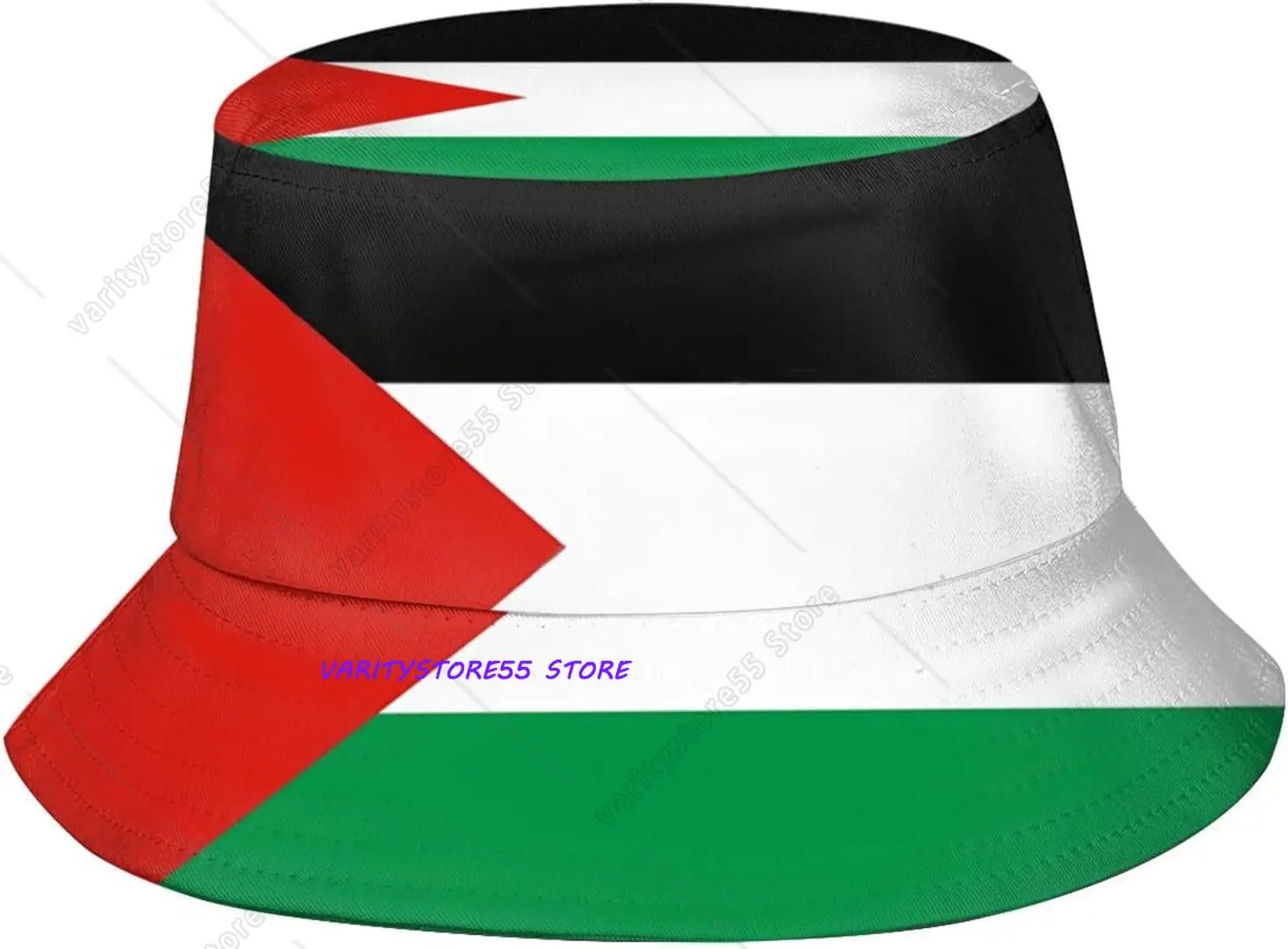 Cute Palestine Flag Bucket Hat for Women Men Palestinian Flag Hat Flag Fisherman Cap for Beach, Fishing, Travel