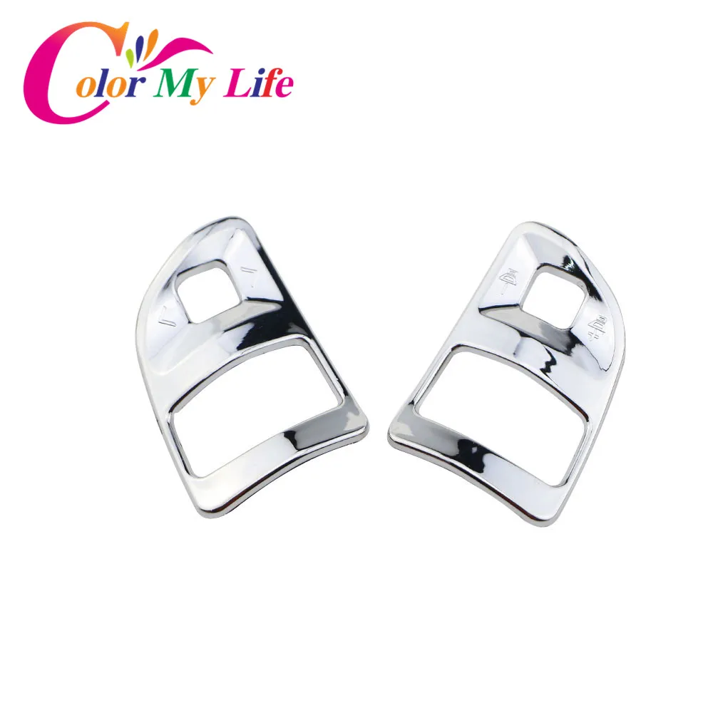 Color My Life Car Chrome Steering Wheel Sequins Decoration Trim Sticker For KIA Sportage R 2012 2013 2014 2015 Car Parts