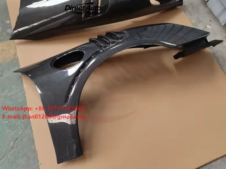 Real Dry Carbon Fiber Front Fender for Porsche 718 Boxster GT4RS Front Fender Trims