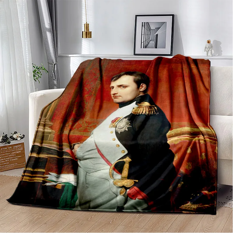 Napoleon Bonaparte printed blanket, French Emperor, Italian King, sofa cover blanket, blanket, bedsheet blanket