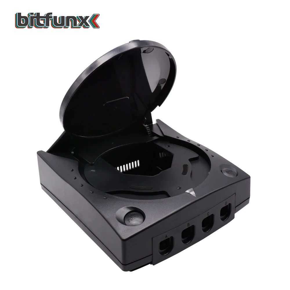 Bitfunx Ersatz-Kunststoffschale, durchscheinendes Gehäuse für SEGA Dreamcast DC Retro-Videospielkonsole, transparente Boxen