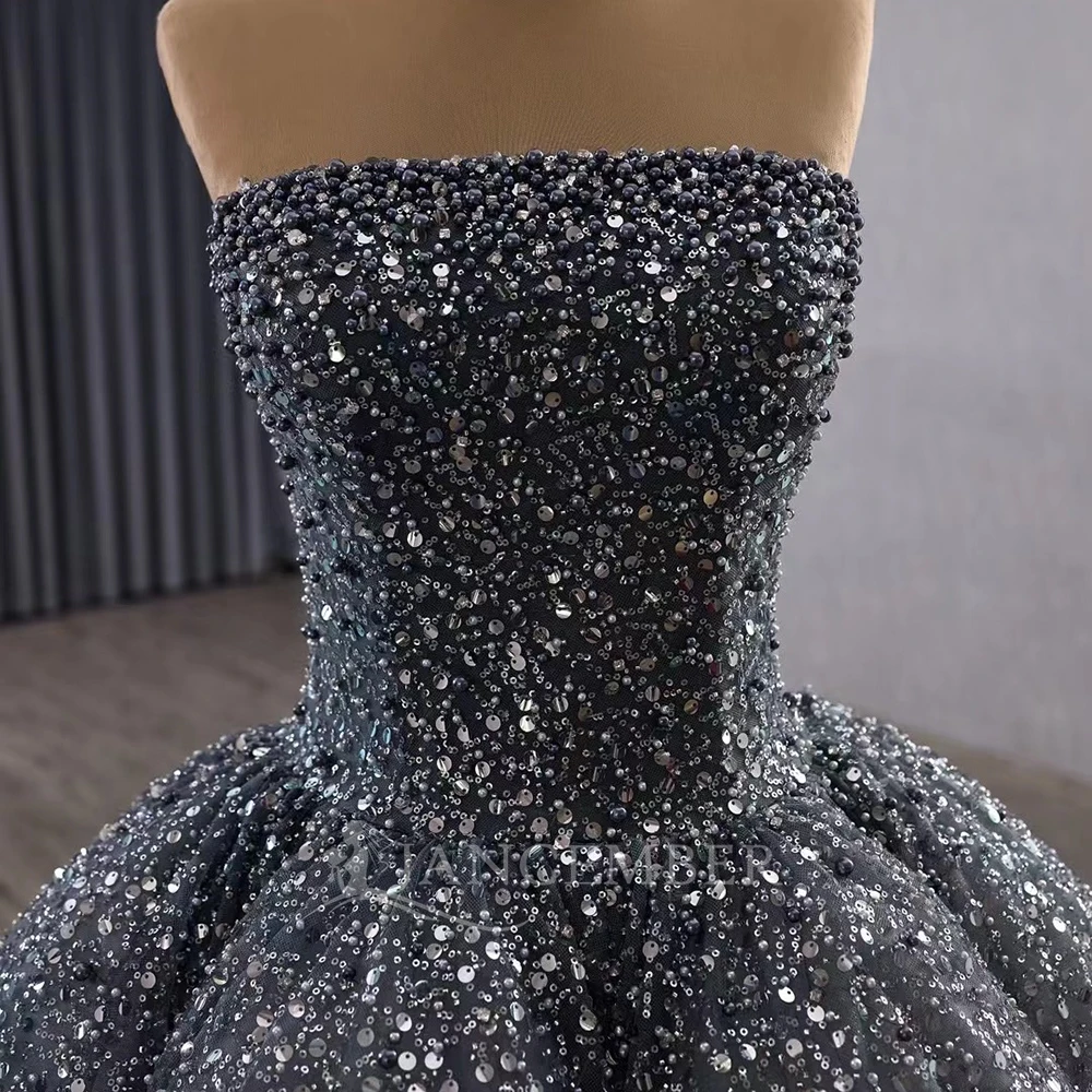 Vestidos personalizados de 15 anos, lantejoulas, espartilho, vestido de baile, quinceanera, até o chão, glitter, formal, concurso, sem alças