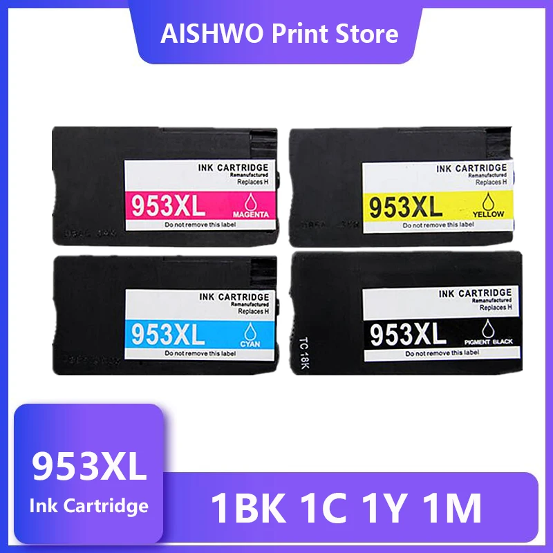 

4PK Compatible Ink Cartridge 953 953XL for HP pro 7740 8210 8218 8710 8715 8718 8719 8720 8725 8728 8730 8740 printer for hp953