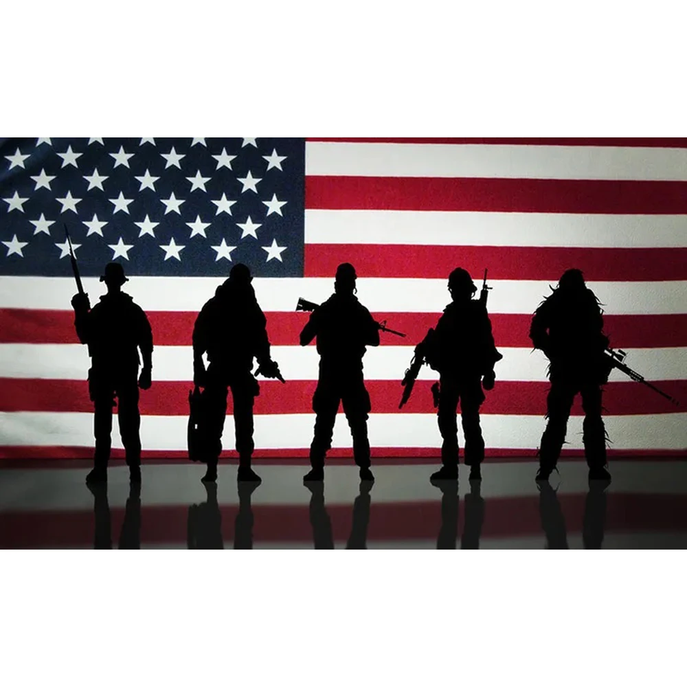 2X3FT American Soldier Poster Flag Polyester custom any hobby history USA FLAG BANNER