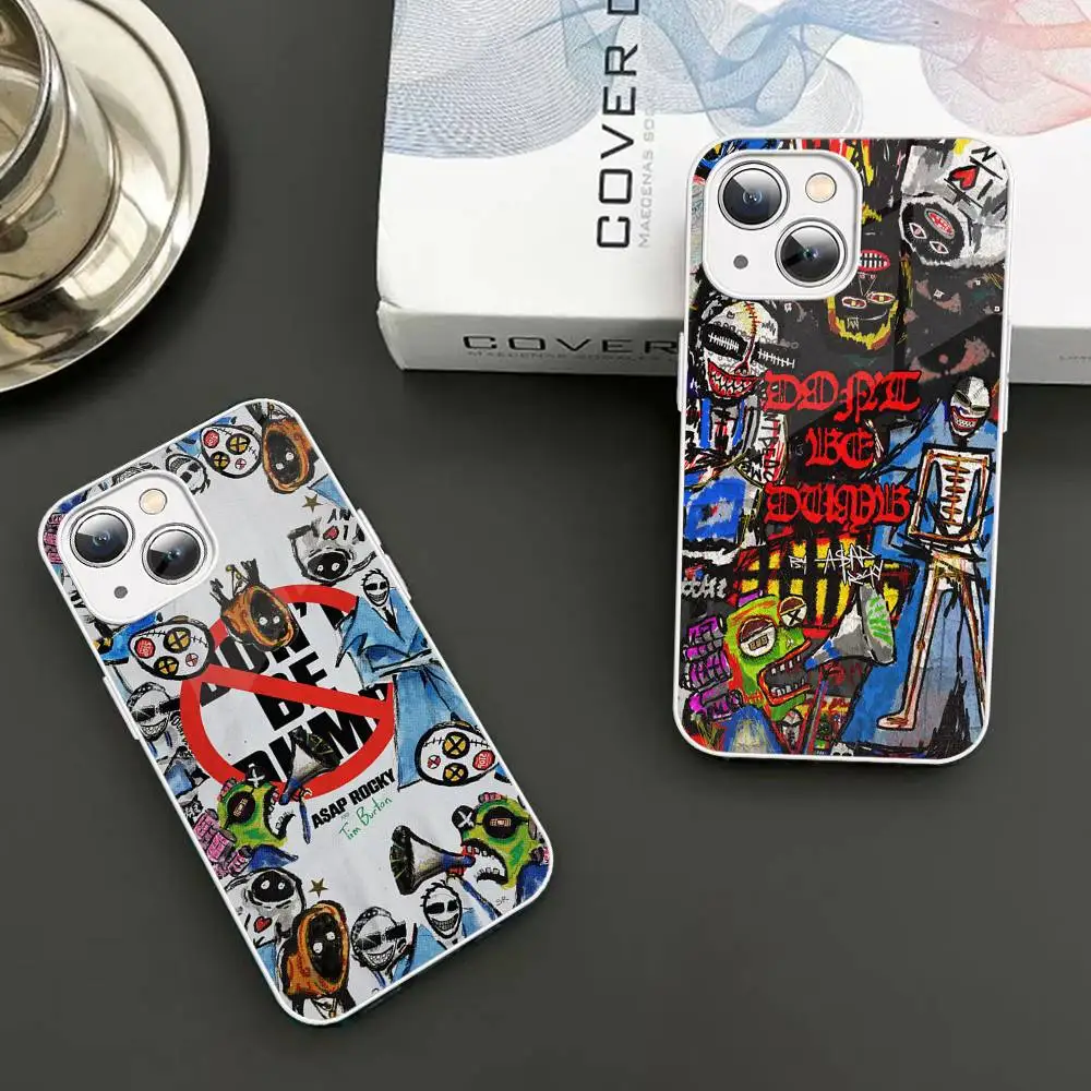A-ASAP R-Rocky Don't Be Dumb Tempered Glass For Iphone 14 13 12 11 Pro Mini XS MAX 14Plus X XS XR Cover