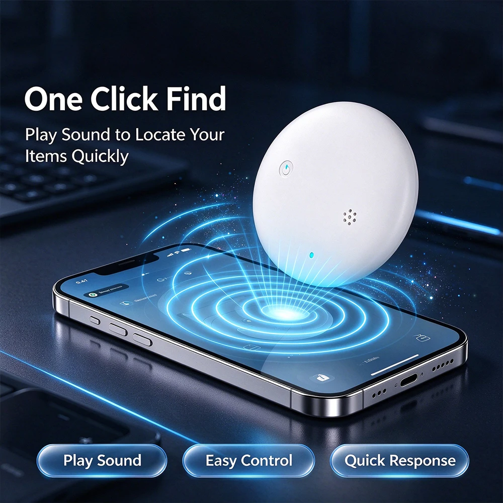 Portable Anti-loss Bluetooth Tracker Waterproof Item Locator Global Positioning Tag for Bag Key Wallet Pet Finder Device