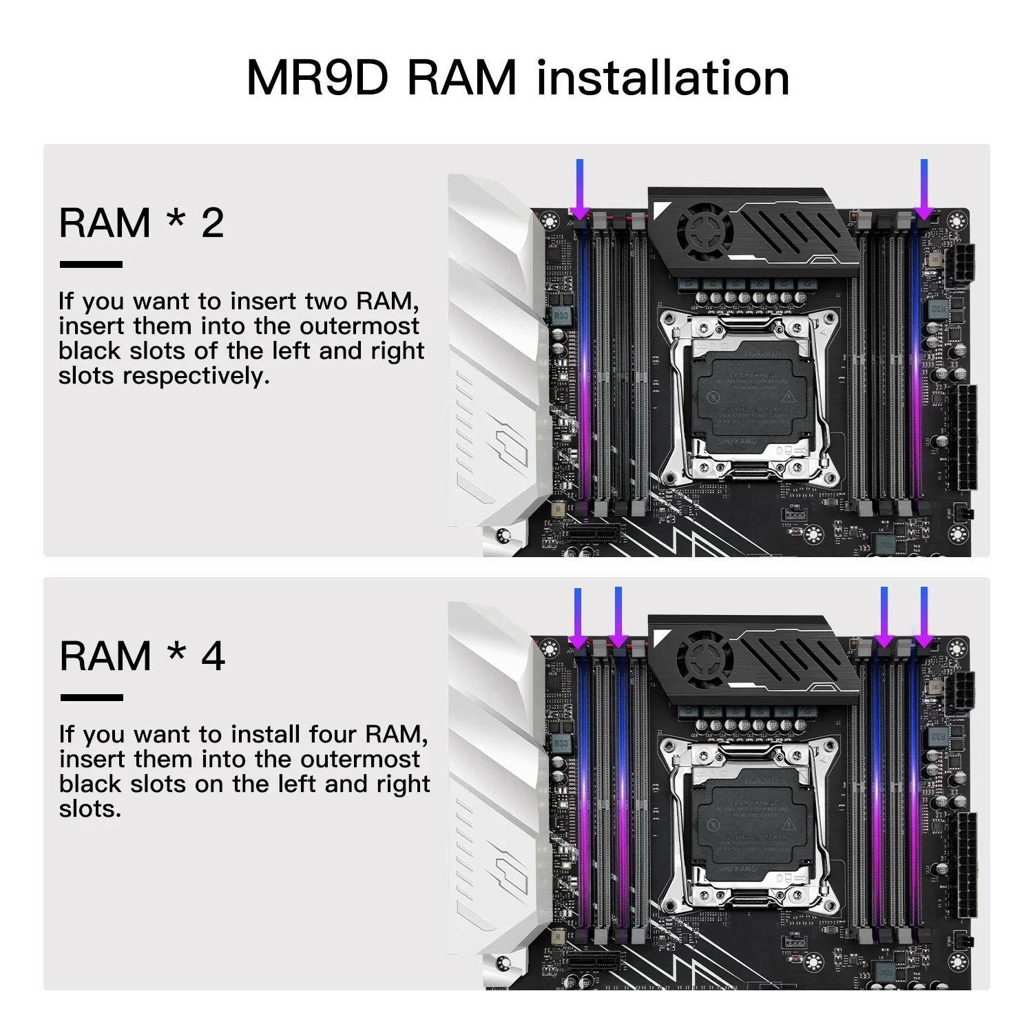 MACHINIST X99 MR9D PLUS ATX Motherboard Support LGA 2011-3 Xeon E5 V3/V4 CPU Processor DDR4 ECC/NON-ECC Memory RAM