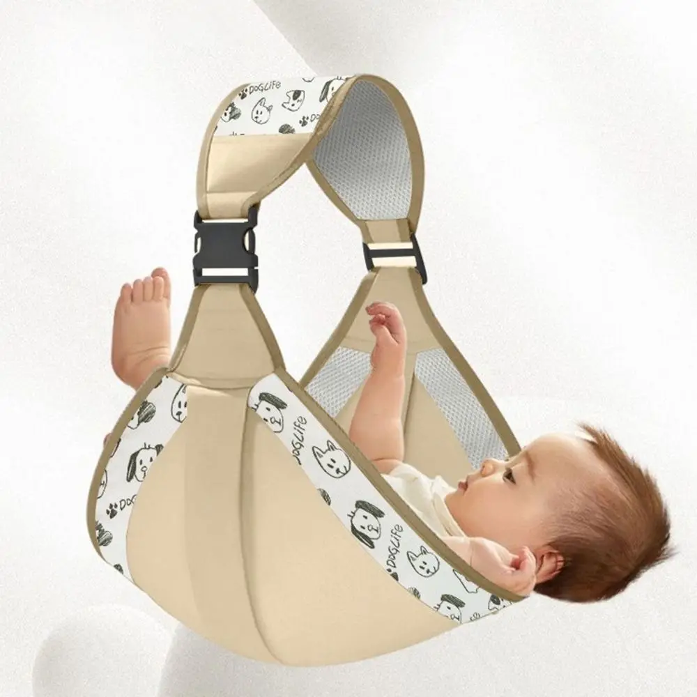 

Портативная эргономичная переноска-слинг для младенцев с регулируемым ремнем для ношения спереди, безопасная сумка-кенгуру для прогулок, с поясным ремнем