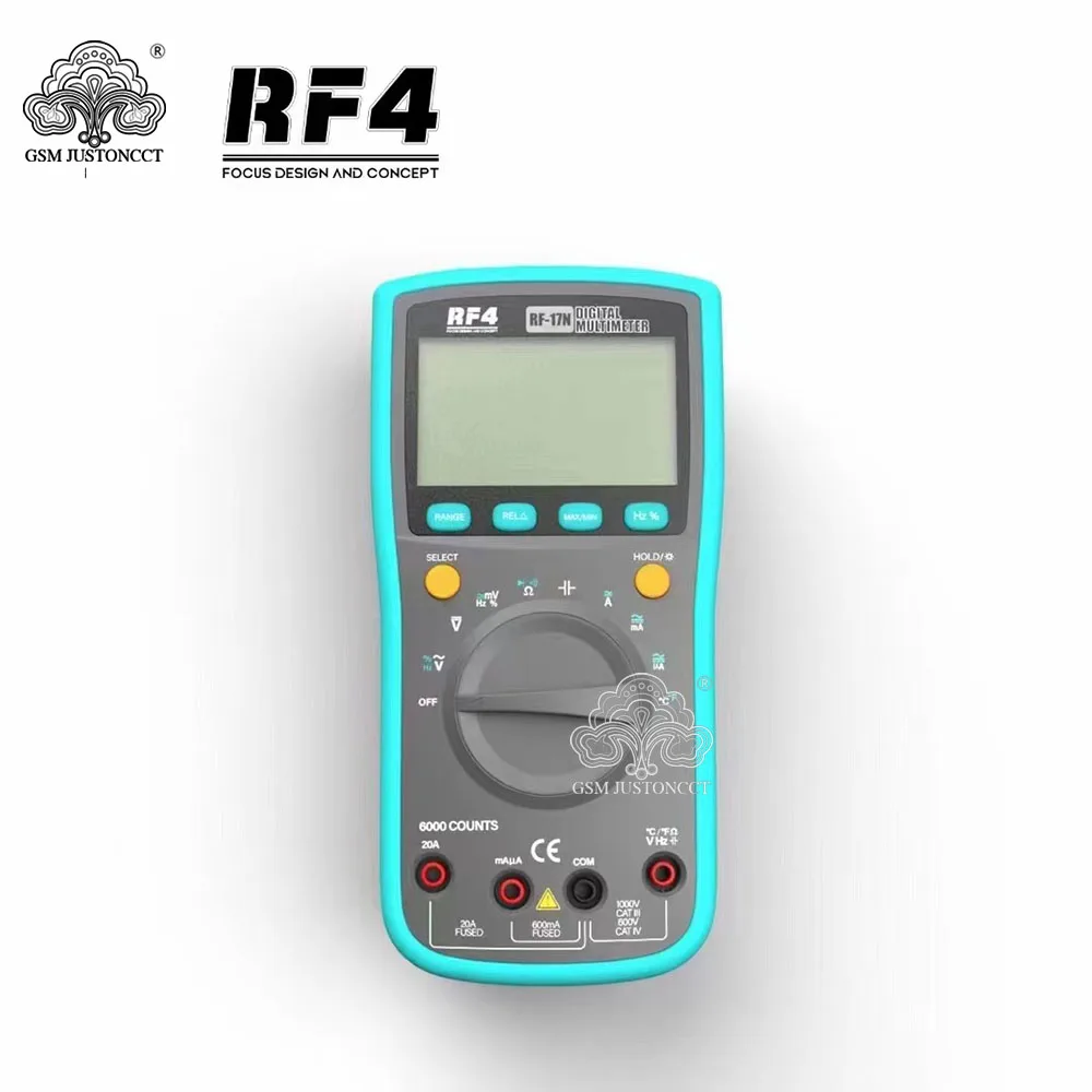 

RF4 RF-17N 6000 Counts True-RMS Multimetro Digital Multimeter Auto Range Transistor Tester Esr Clamp Meter Multimeter