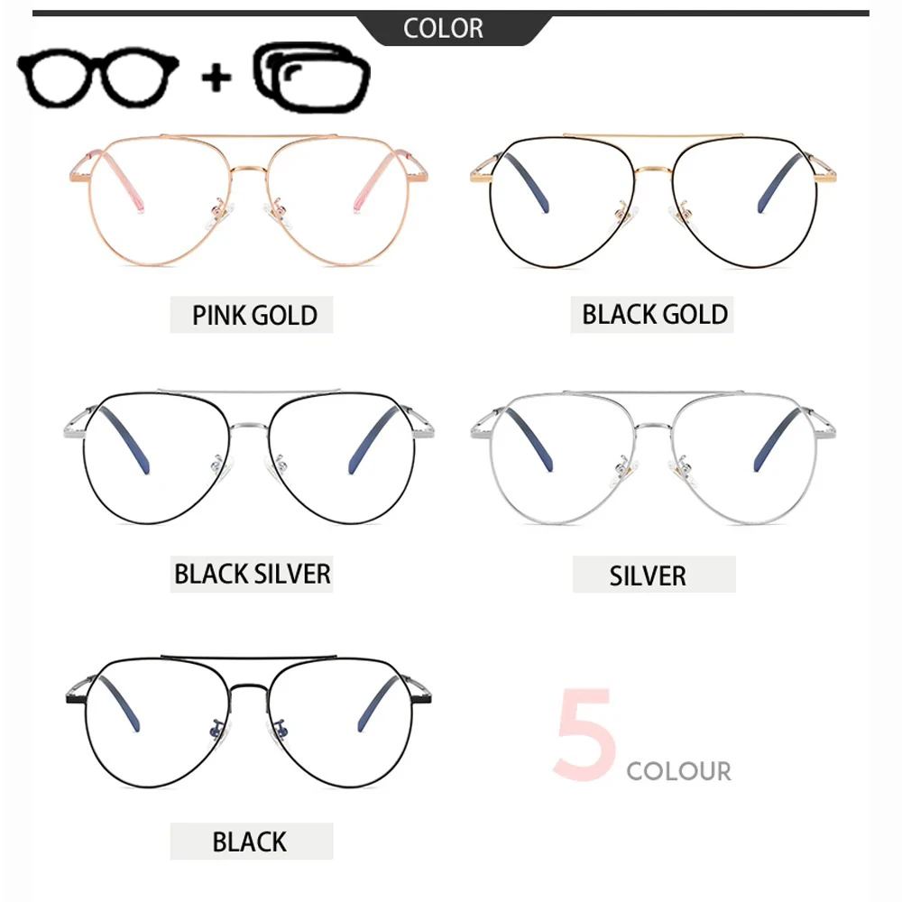 VEITHDIA جديد مخصص المرأة قصر النظر نظارات مكافحة الأشعة الزرقاء مكافحة التعب وصفة طبية الطاقة البصرية نظارات نظارات دائرية PF902740 #4