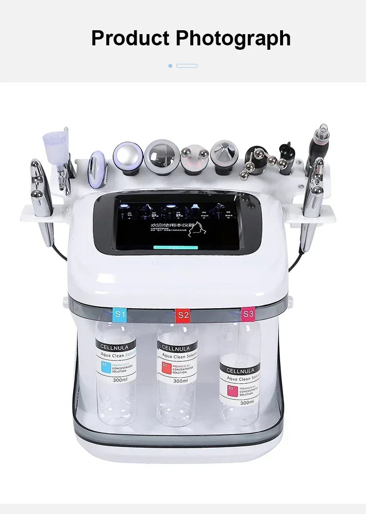 

10 In 1 H2o2 Aqua Peeling Lift Skin Bubble Moisturizer Oxygen Hydrofacial Machine, Skin Care Cleansing Facials