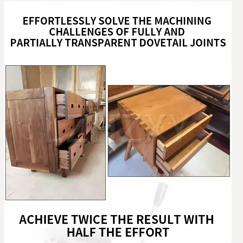 Woodworking Dovetail Jointer Tenon Slot Positioner 12-Inch Tenon Slot Grooving Machine Woodworking Tools Semi-Transparent/Fully