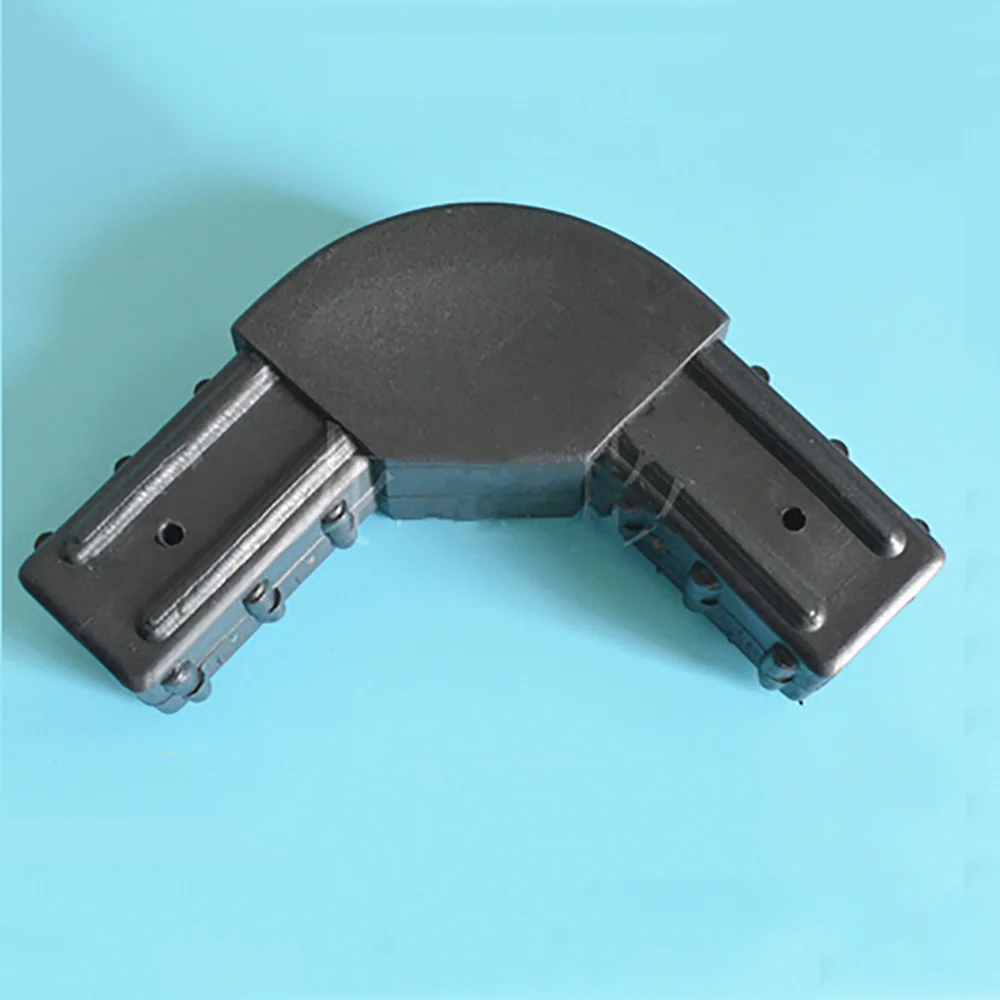 Steel Pipe 2-Way Equal Elbow Connector Square Corner Fixed Clamp Protector Furniture Feet Rack Bracket - Adjustable Pipe Fitting