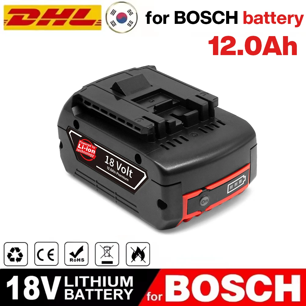 

12Ah NEW 18V 12000mAh Ersatz Batterie für Bosch 18V Professionelle System Cordless Werkzeuge BAT609 BAT618 GBA18V80 21700 Zelle