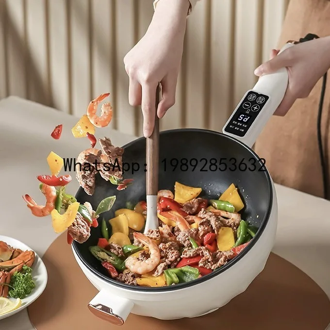 Fully automatic electric cooker - multifunctional, large capacity electric wok & rice cooker - non-stick