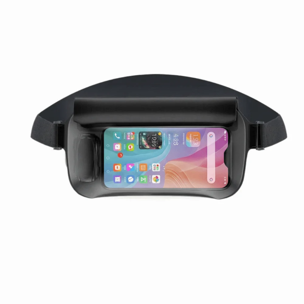 

Водонепроницаемый чехол для телефона из ПВХ с ремешком, герметичная прозрачная поясная сумка, защитный чехол для телефона с сенсорным экраном, сумка для хранения для плавания, подводный мешок для хранения