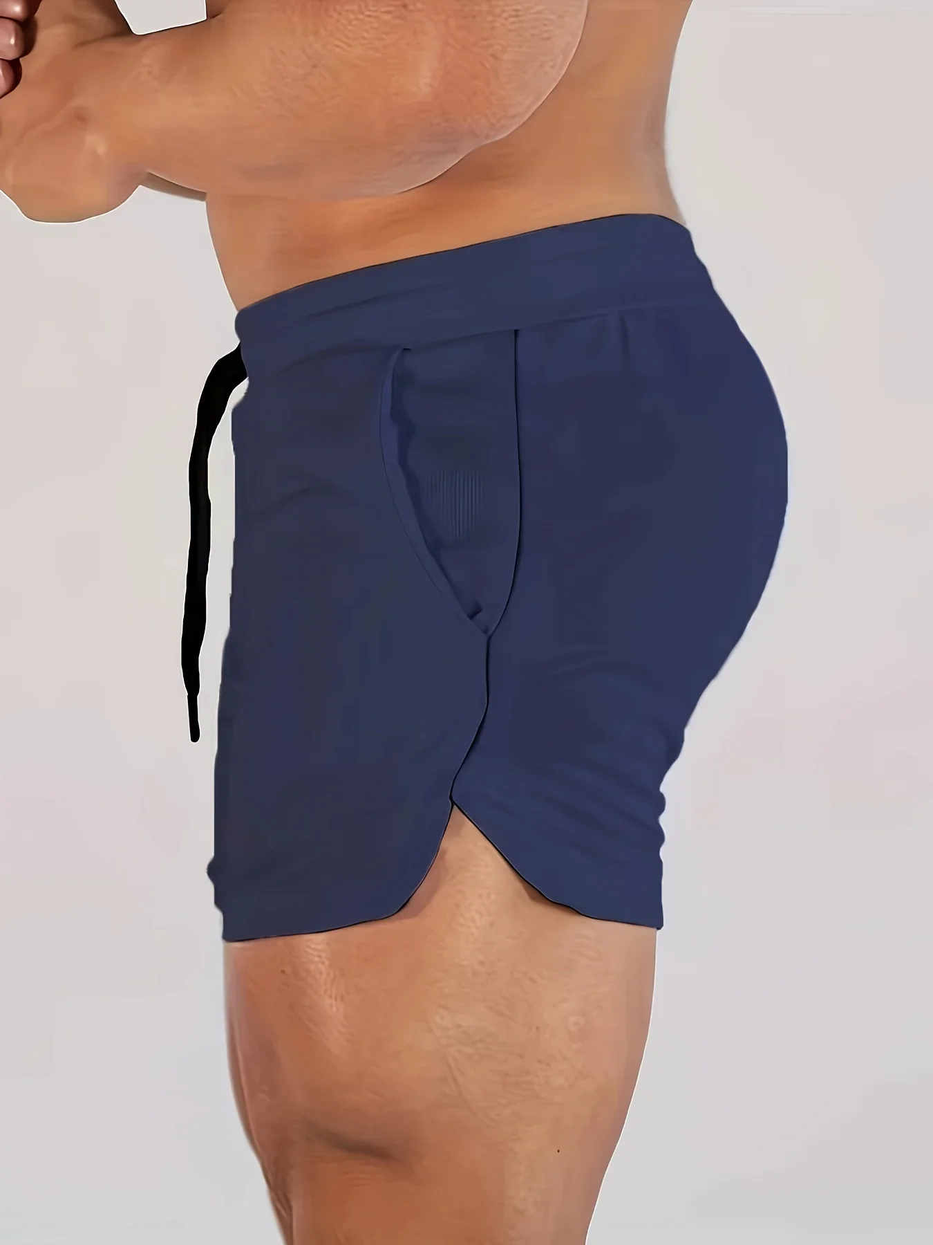 Men's Geometric Pattern Basketball Shorts with Mid Waist Micro Elastic Quick Drying Breathable Sports Pants for Running  Fitness image 5