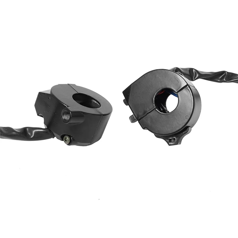 Interruptor de Control de manillar de motocicleta liso, interruptor de Control del lado izquierdo y derecho, interruptor de bocina de señal de giro