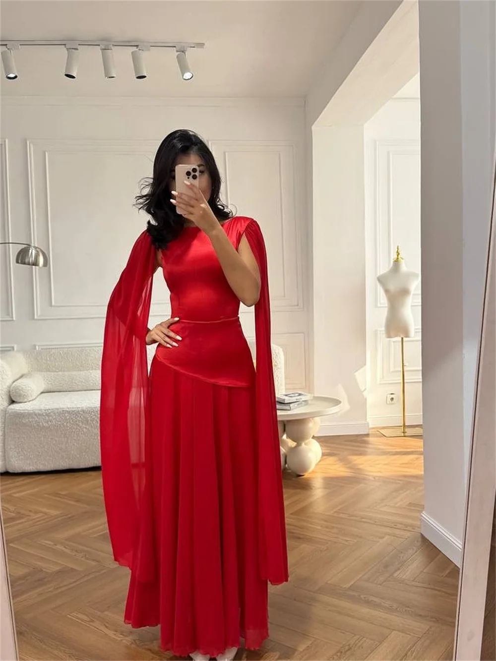 Tule plooi zeemeermin mouwloze avondjurk enkellange formele vrouw feestjurk op maat 2025, klassieke galajurk nieuw