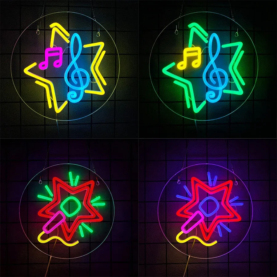 

Используется для декора пивных баров, музыкальных студий, спален, вечеринок и клубов, микрофона и значка музыкальной ноты, музыкальной светодиодной неоновой вывески.