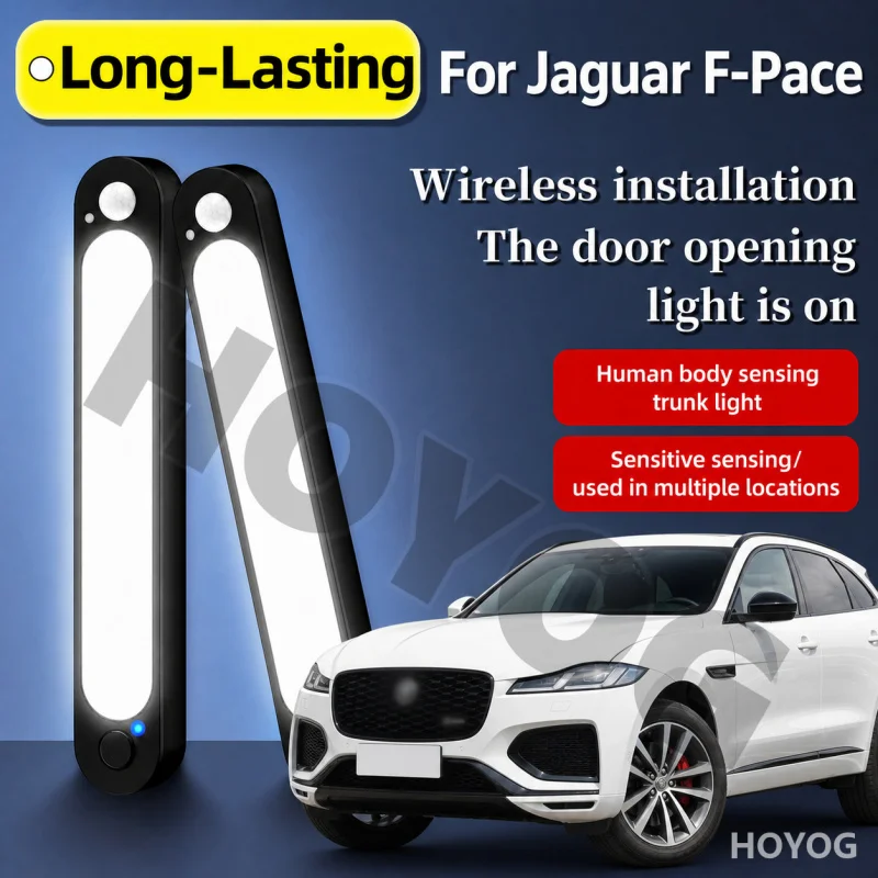 

Светодиодный светильник для багажника Jaguar F-Pace 2015-2026 с датчиком движения, магнитным креплением и USB-зарядкой, для салона внедорожника