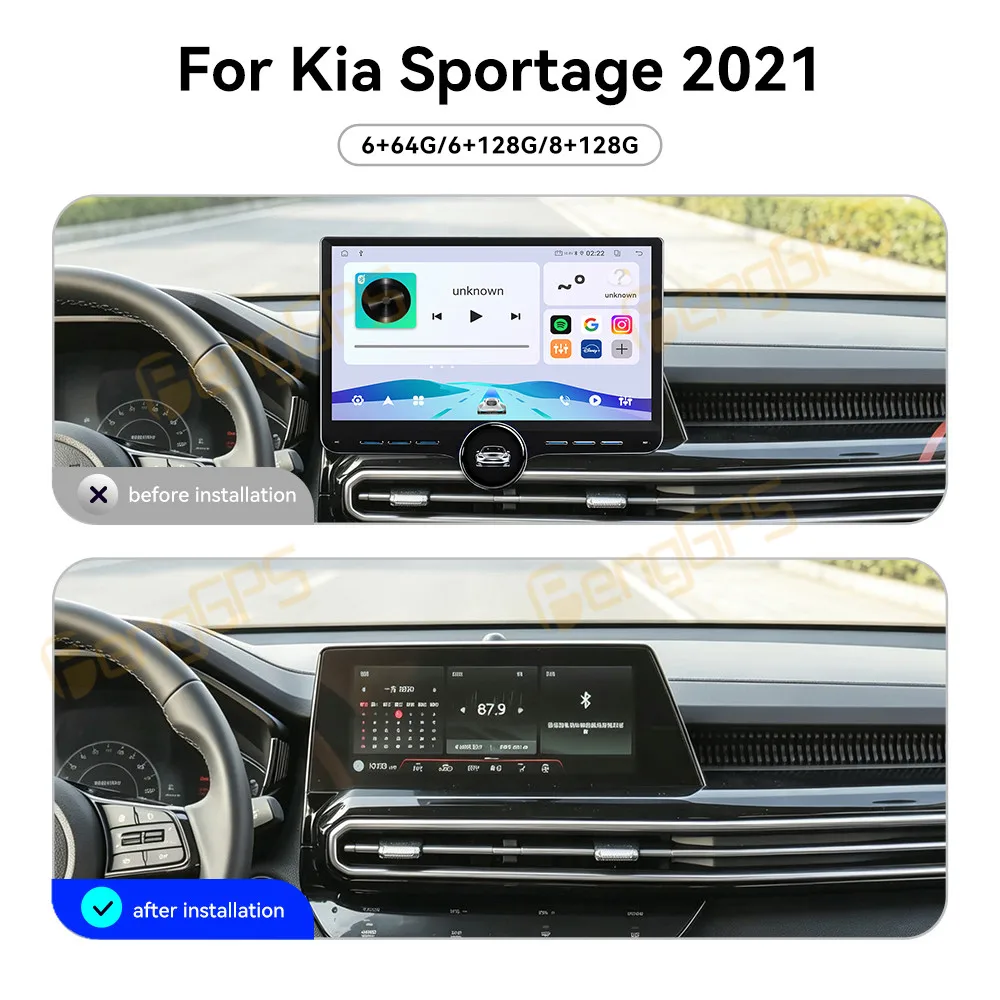 Touch Screen Car Radio For Kia Sportage 2021 Android GPS Automotive Multimedia Auto Radio Stereo Receiver Head Unit