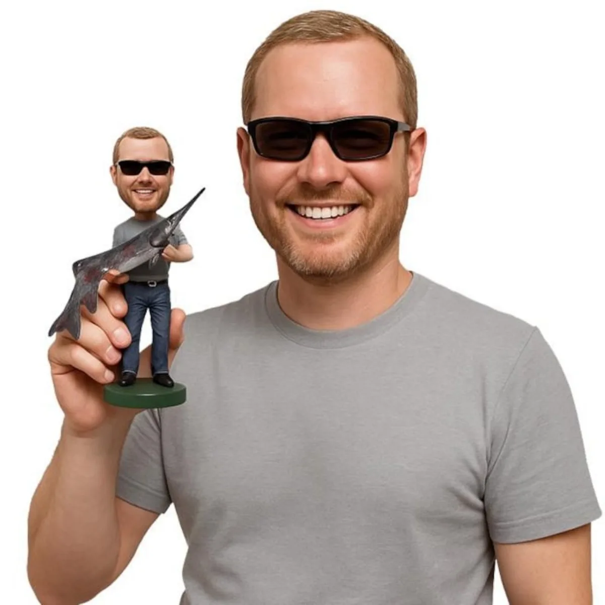 

Handmade Bobblehead Personalized Custom From Photo Clay Figurine Custom 3D Statue Gift For Anniversary Surprise Handcrafted