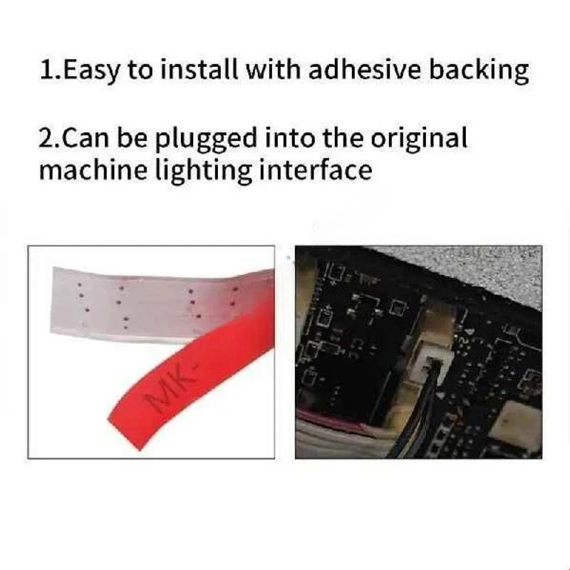 r2lf-3d-プリント用コールドホワイト-led-ストリップライト、ラボ用、厚底、内側高さ調整可能、pvc-素材、ノーブランド、登録商標なし