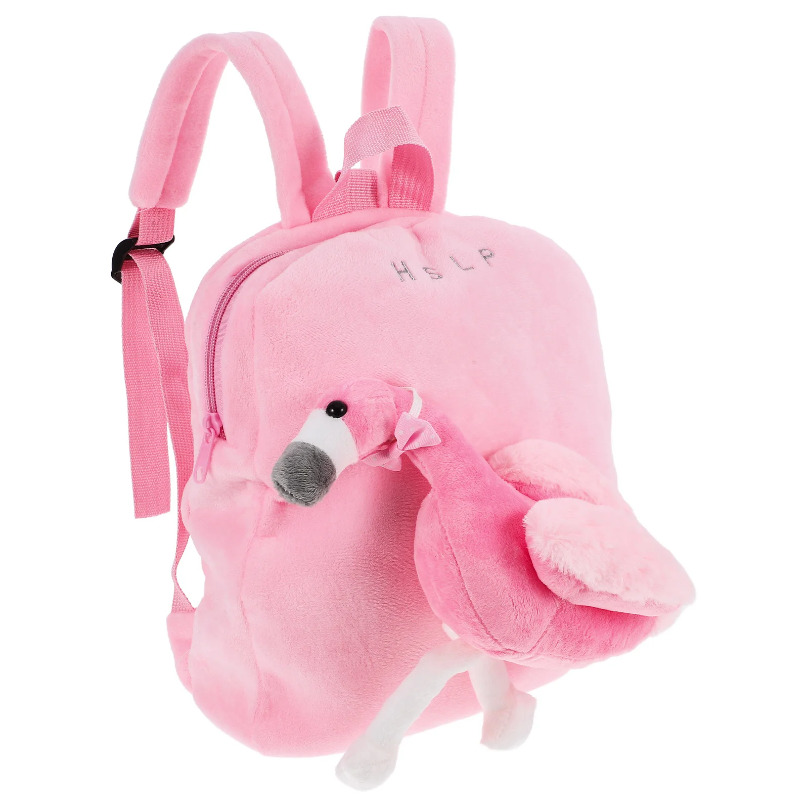 

Kids Flamingo Toddler Backpack Detachable Stuffed Animal Preschool Snack Kindergarten School Bag Pink Toddler Backpack