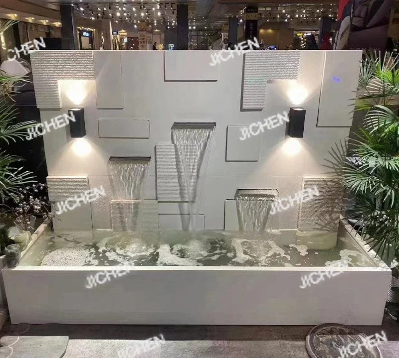 

HsAtmospheric Каменная занавеска для воды Стена Текущая вода Настенный фонтан Аквариум Вилла Двор Отель Балкон Ландшафтный дизайн Рокарий F