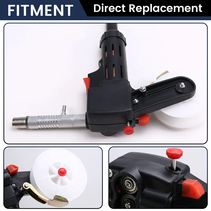 M11KNBC-200A MIG Welding Spool Push Pull Feeder Welding Torch Welder Welding Torch With Gear Two Gas Welding Torch