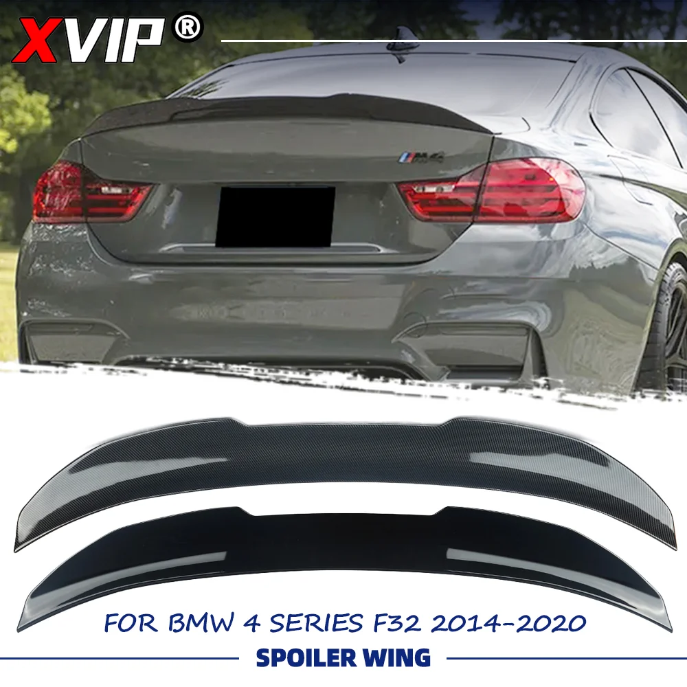 

XVIP Glossy Black Glossy Carbon Fiber Look PSM Style Rear Spoiler Wing For BMW 4 Series F32 Coupe 2014-2020