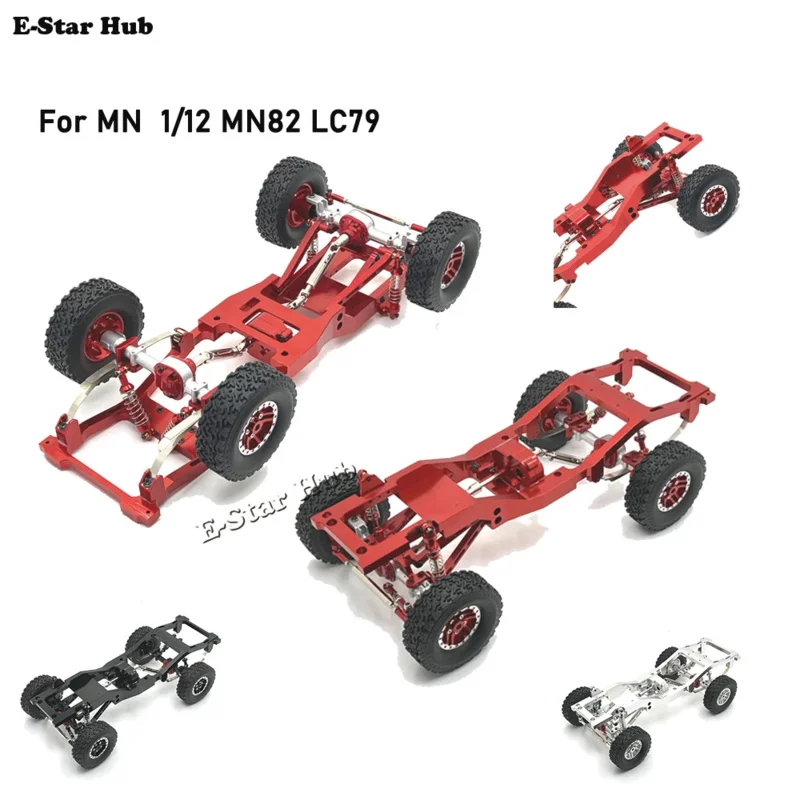

MN 1/12 chassis frame Wheel hub Transmission MN82 LC79 RC car parts accessories Metal Upgrade Modification Frame Chassis Frame