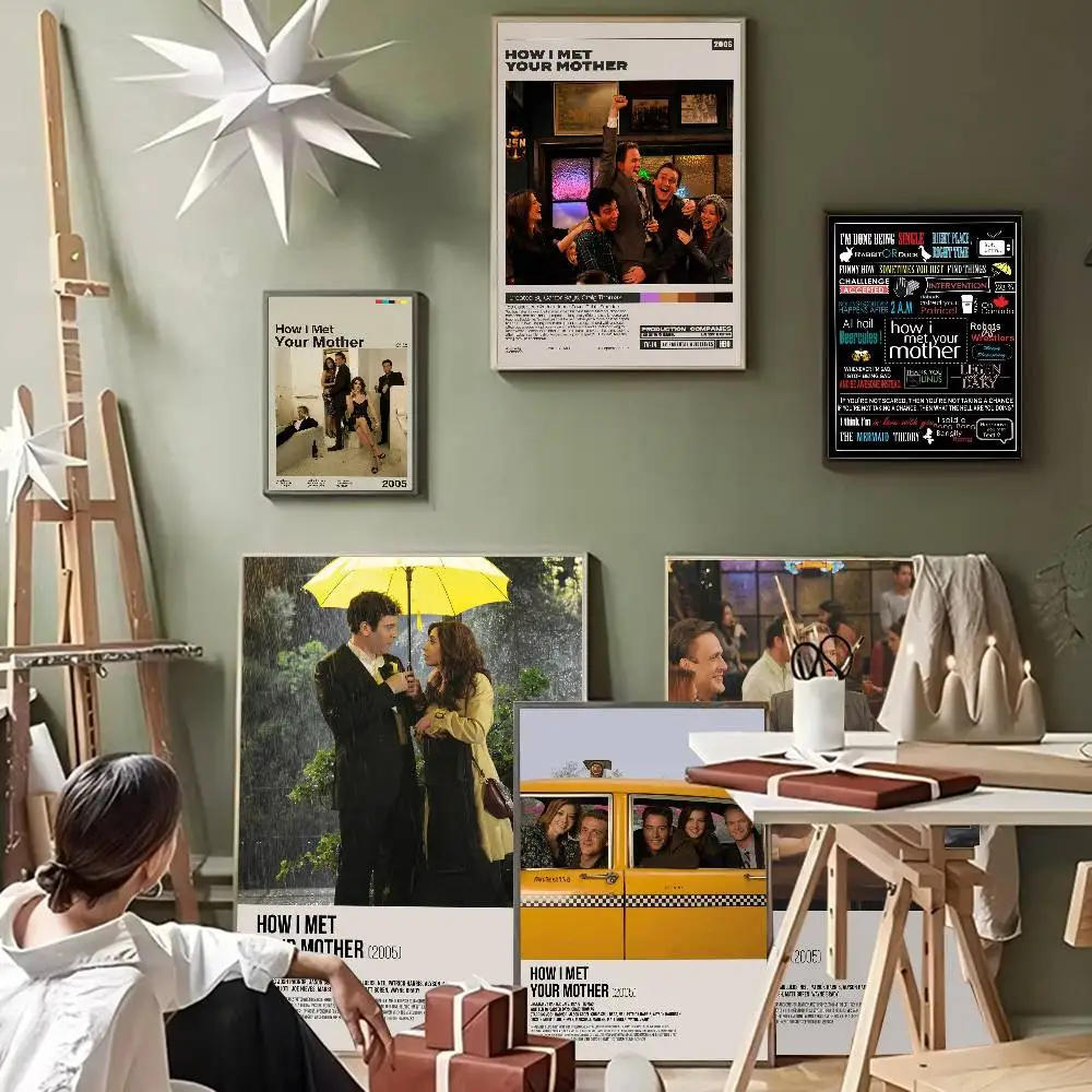 How I Met Your Mother Whitepaper Poster Vintage Room Home Bar Cafe Decor Vintage Decorative Painting