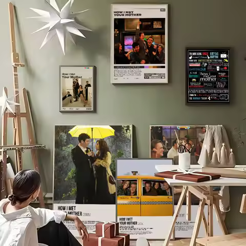 How I Met Your Mother Whitepaper Poster Vintage Room Home Bar Cafe Decor Vintage Decorative Painting