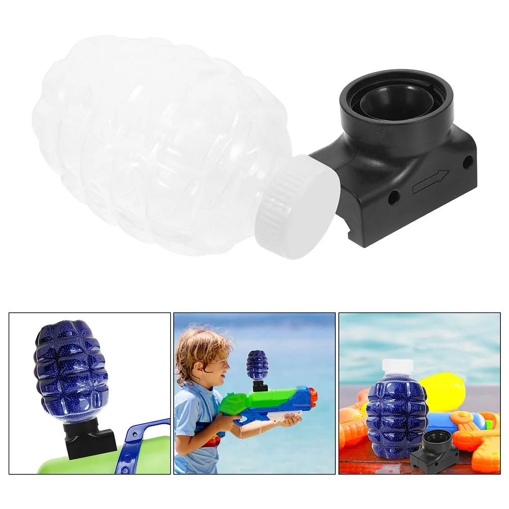 2 set di bottiglie di bolle piccole perline di plastica, contenitori di ricarica per esposizione riutilizzabili per giocattoli